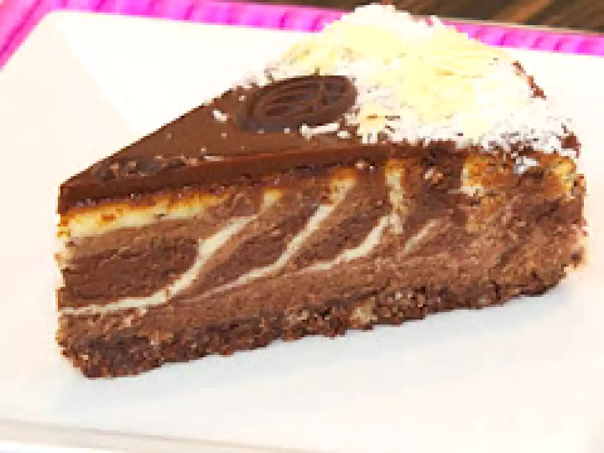 Dreifach Schokoladen-Käsekuchen