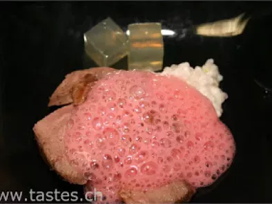 Duckbreast - Lemontapioka - Raspberry Foam - Sautern Jelly