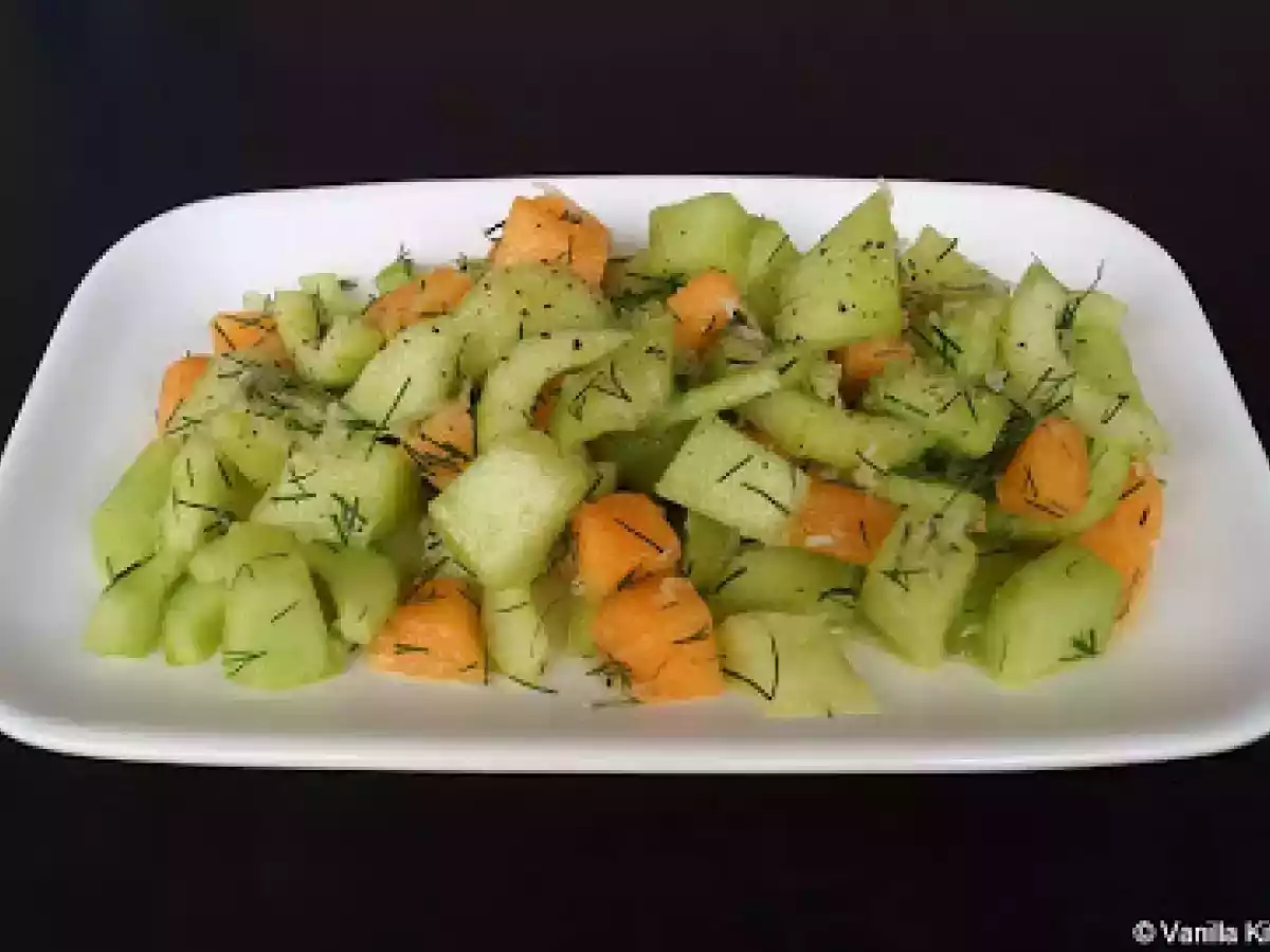 Durch einen netten Zufall entdeckt: Melonen-Gurken-Salat