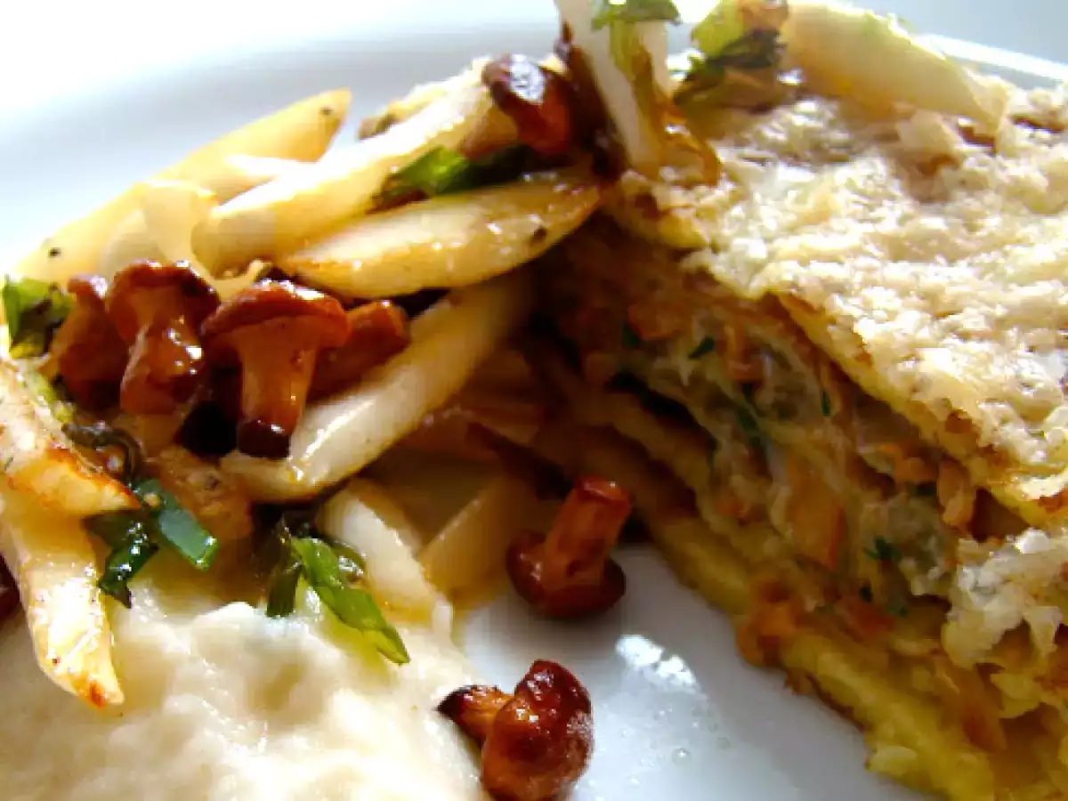 Eierschwammerltarte, Weisse Rüben