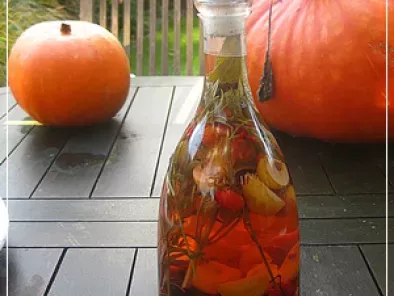 Eifeler Rosengewächse und niederrheinische Kräuter in einer Flasche