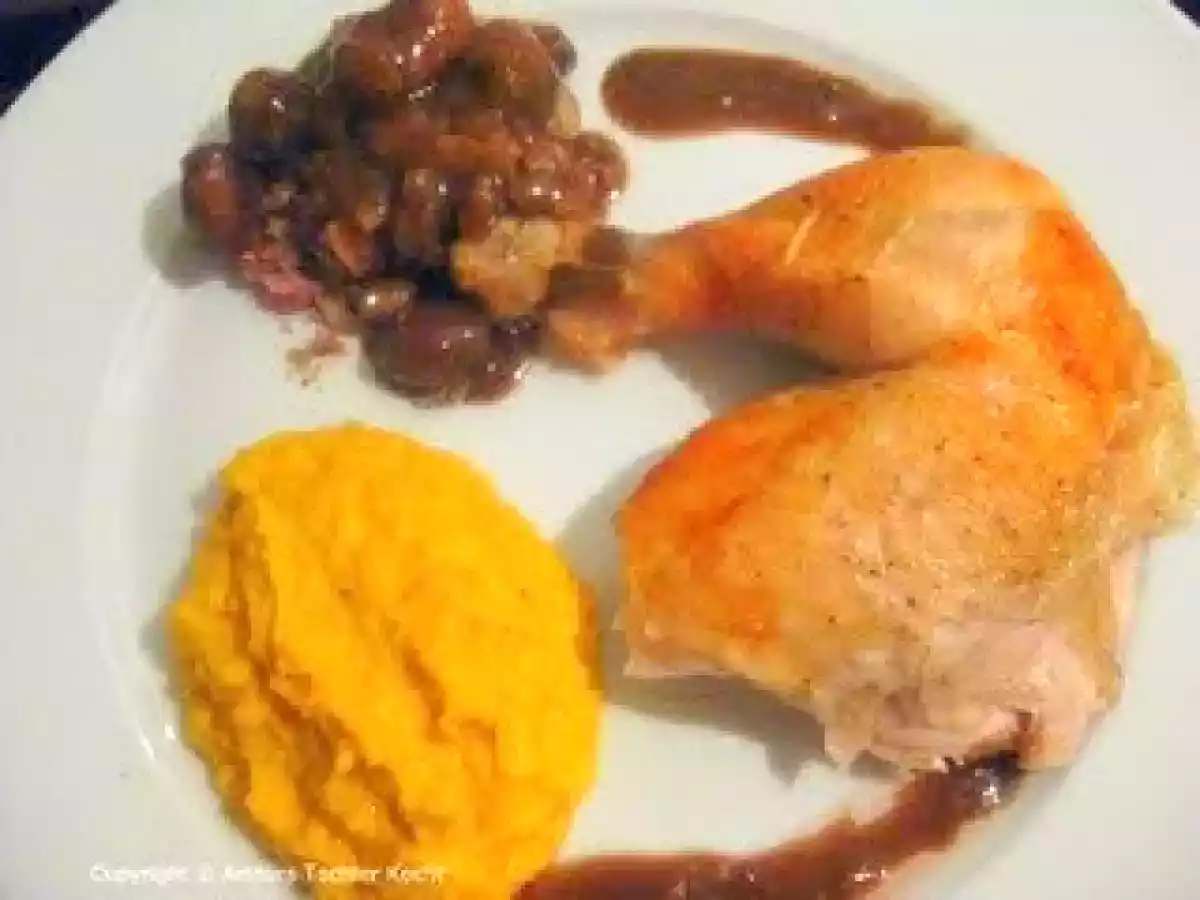 Ein Hahn, mindestens 60 Knoblauchzehen und einige Variationen