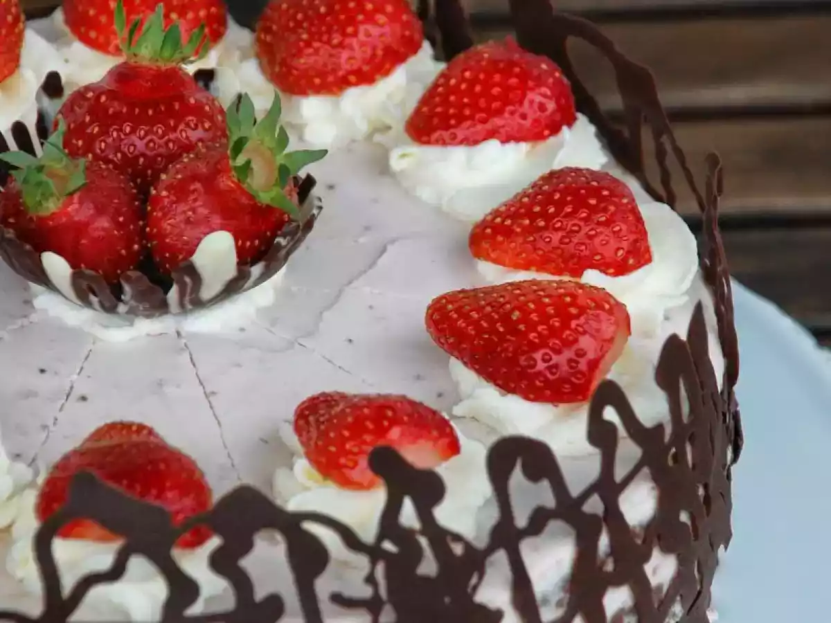 Eine Erdbeertorte zum Geburtstag!