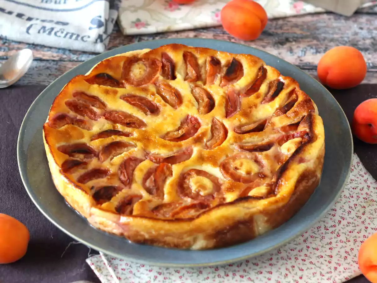 Einfache Aprikosen-Clafoutis