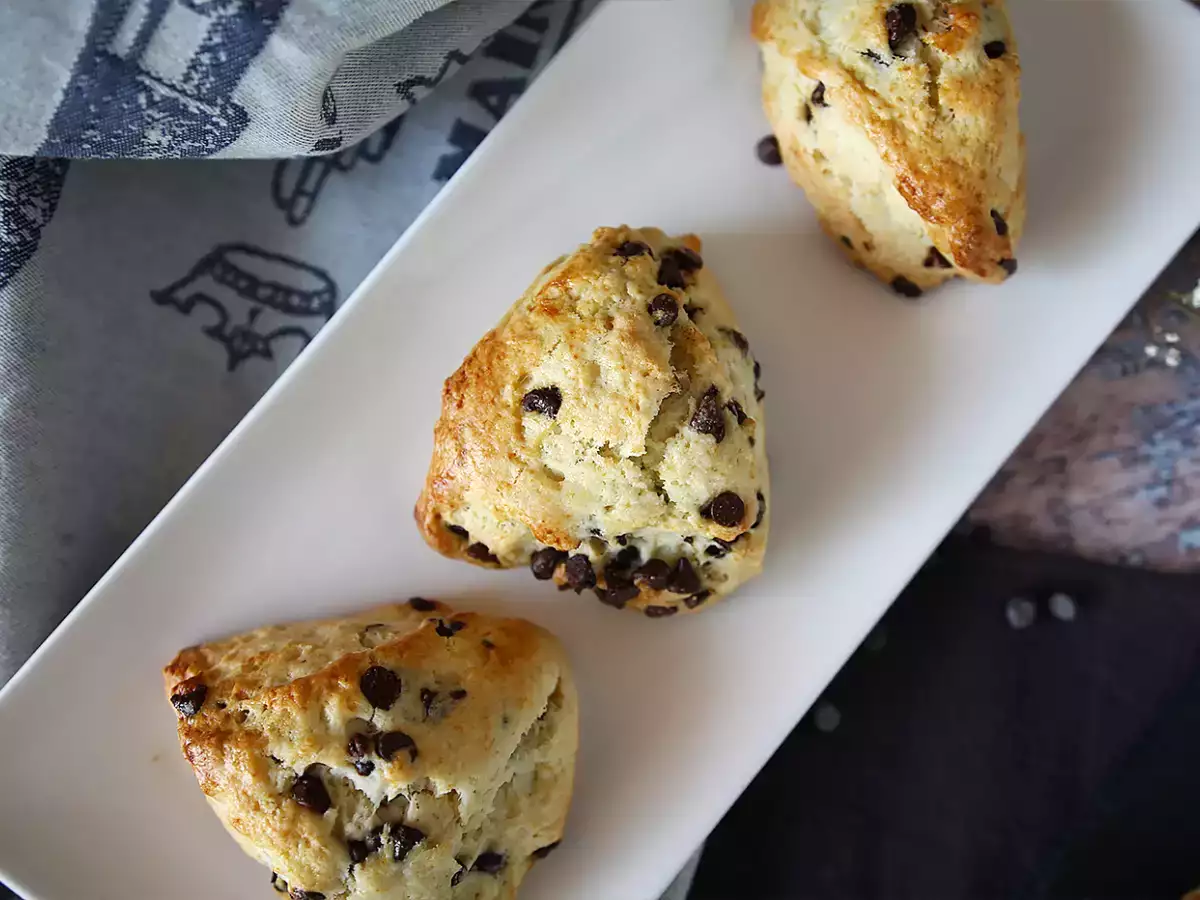 Einfache, besonders fluffige Schoko-Scones - foto 5