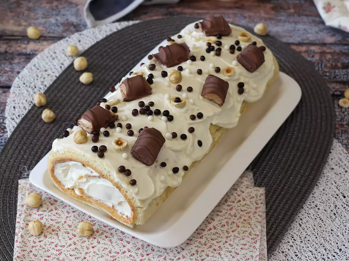 Einfache Kinder-Bueno-Roulade – perfekt als Geburtstagskuchen oder Weihnachtsroulade! - foto 8