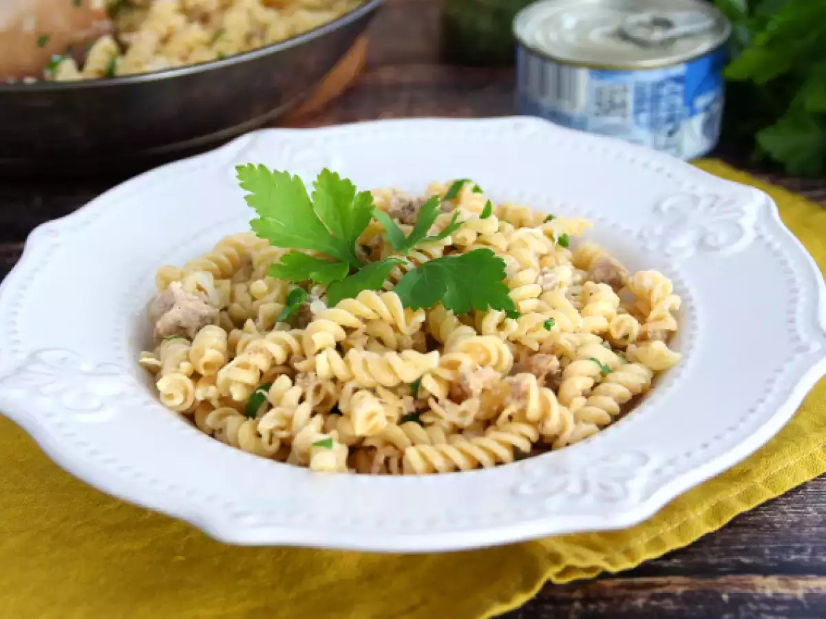 Einfache Nudeln mit Thunfisch - foto 5