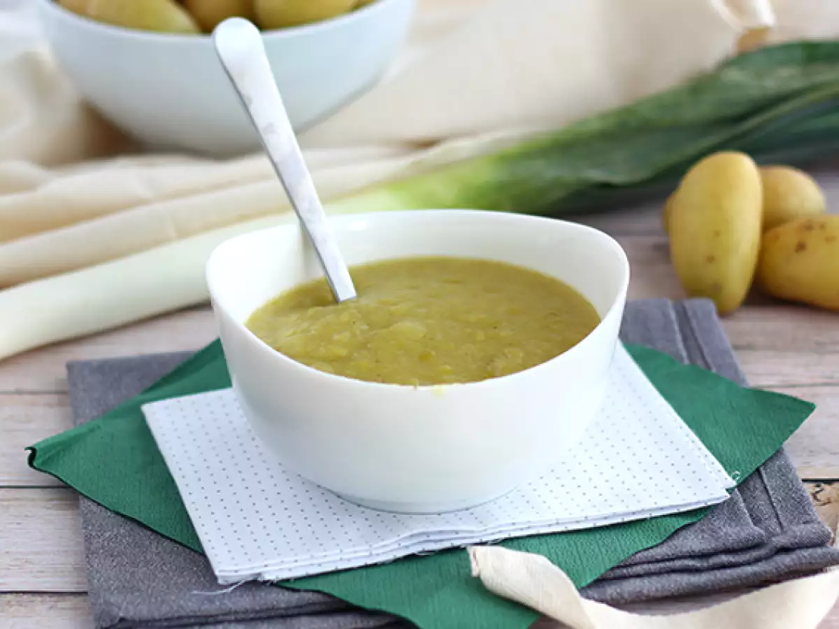 Einfache und schnelle Kartoffel-Lauch-Suppe - foto 3