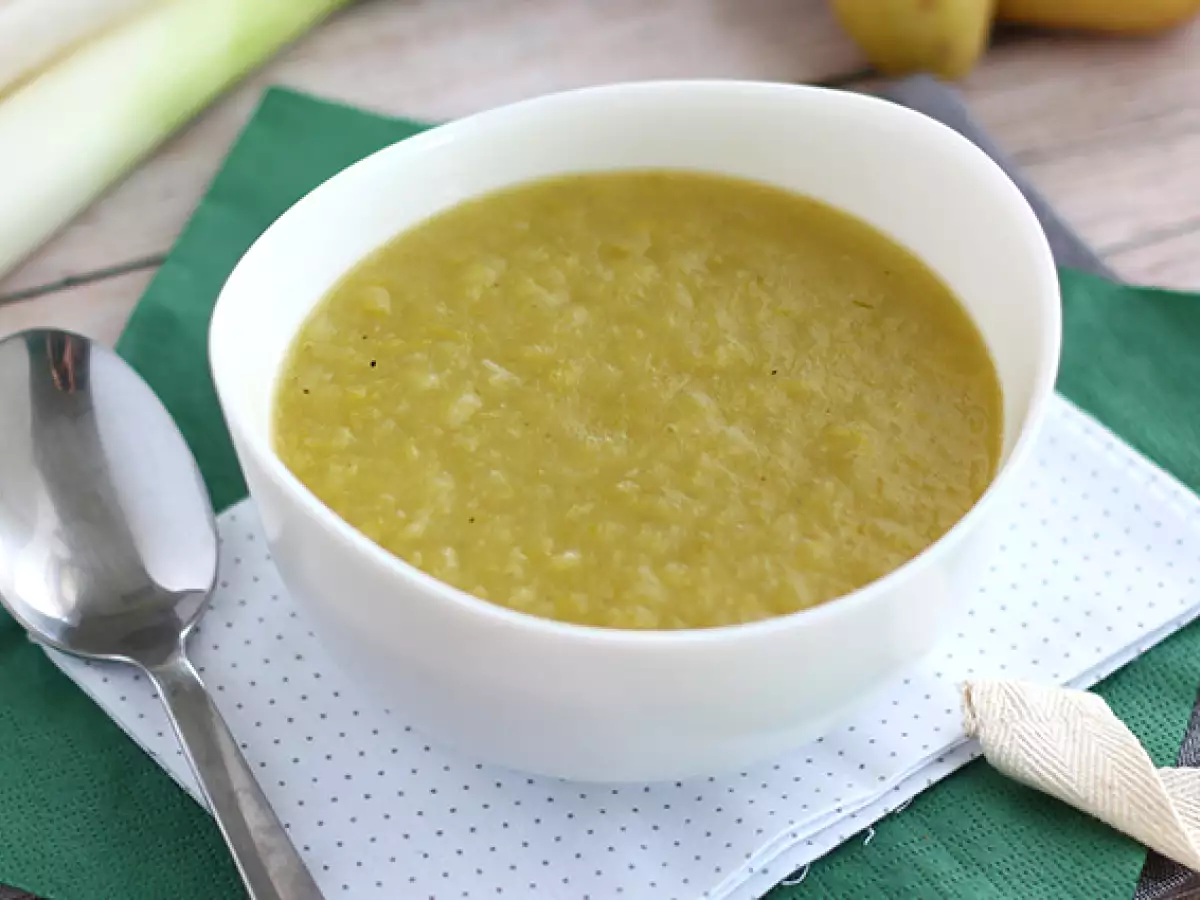Einfache und schnelle Kartoffel-Lauch-Suppe - foto 4
