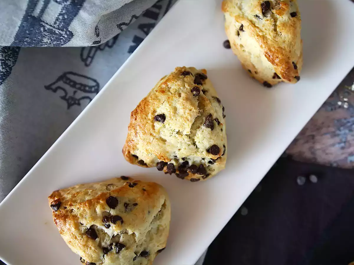 Einfache und sehr weiche Schokoladen-Scones - foto 5
