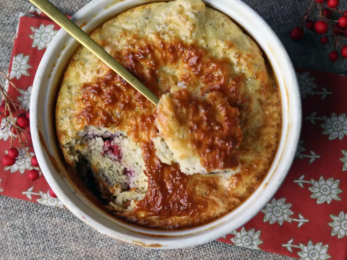 Einfacher Protein-Beerenkuchen - foto 3