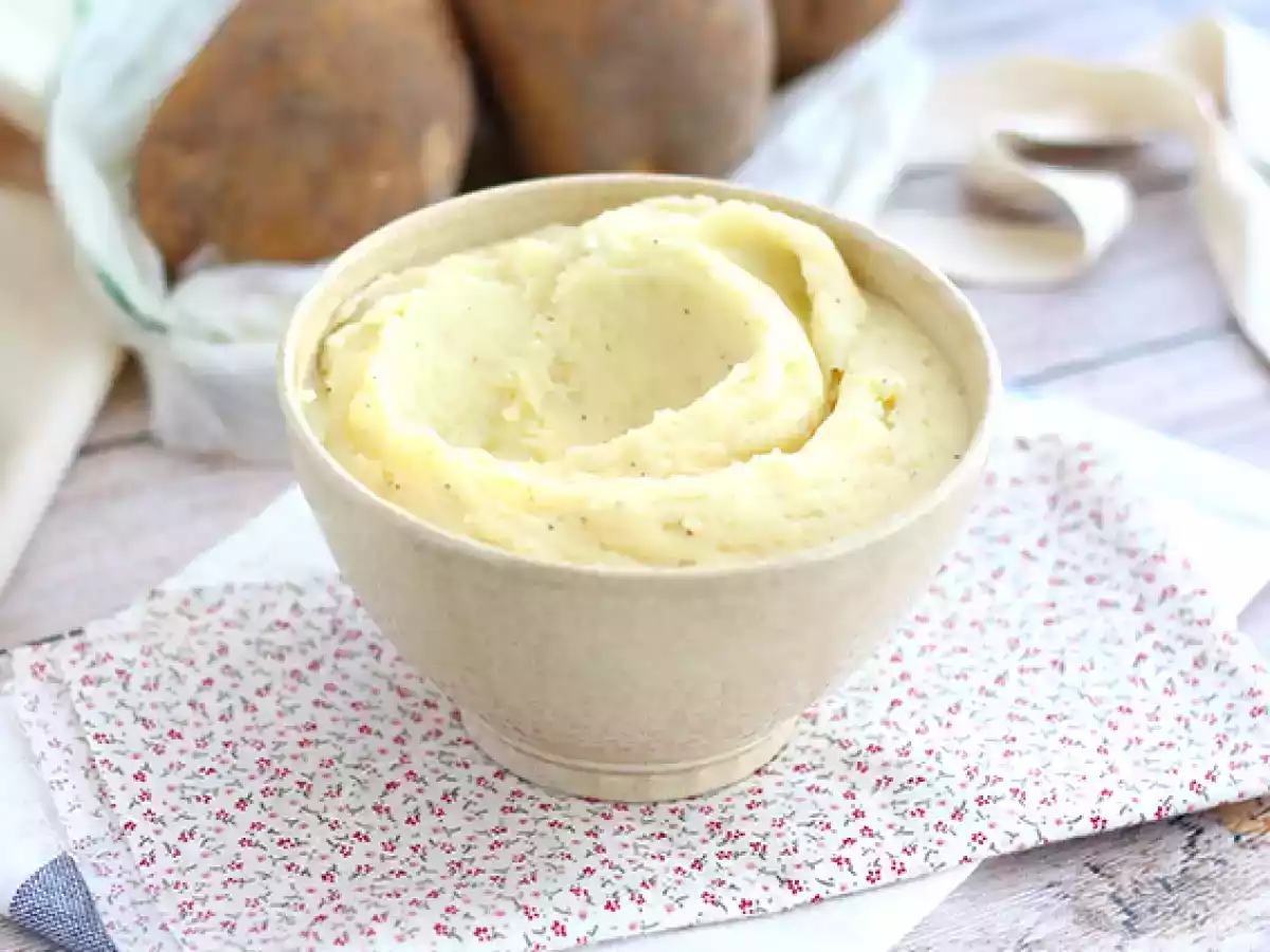 Einfaches hausgemachtes Kartoffelpüree