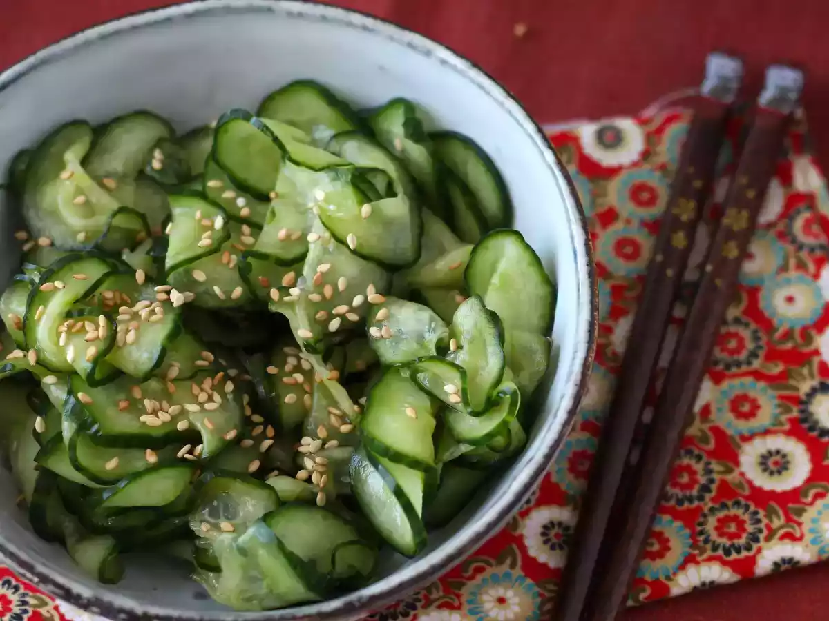 Eingelegter Gurkensalat auf japanische Art - foto 2