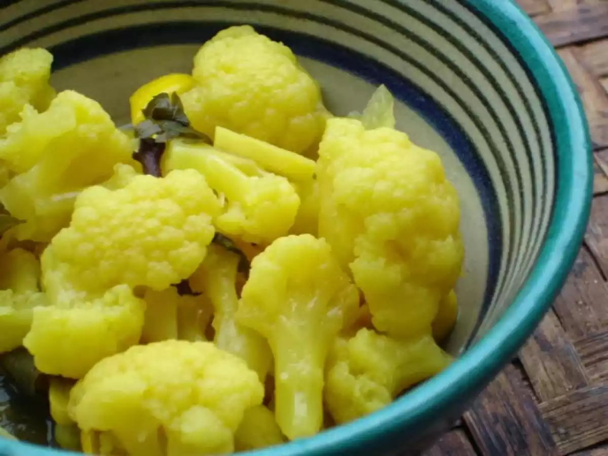 Eingemachtes: Süßsaurer Safranblumenkohl orientalisch