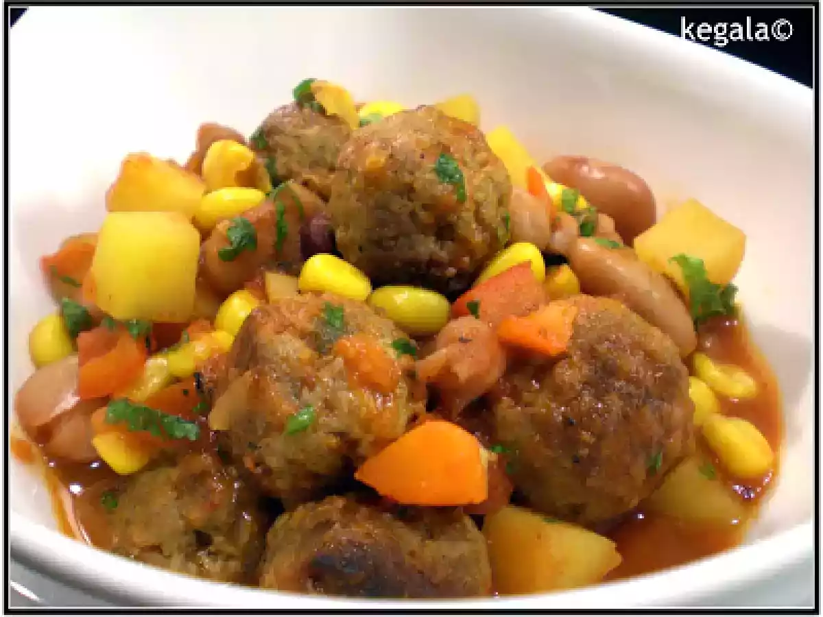 Eintopf Westernart mit Kanonenkugeln