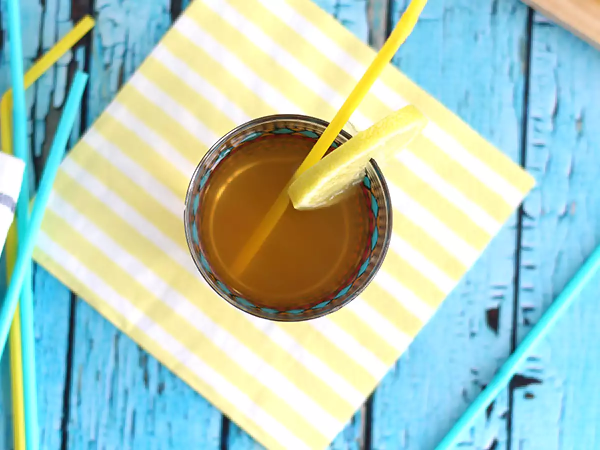 Eistee mit hausgemachten Pfirsich - foto 3