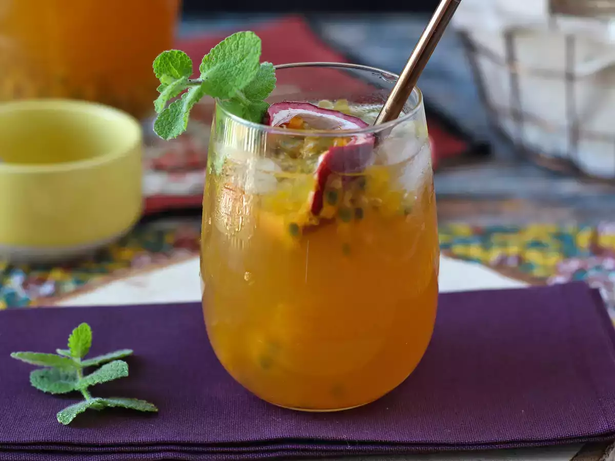 Eistee mit Passionsfrucht - foto 3