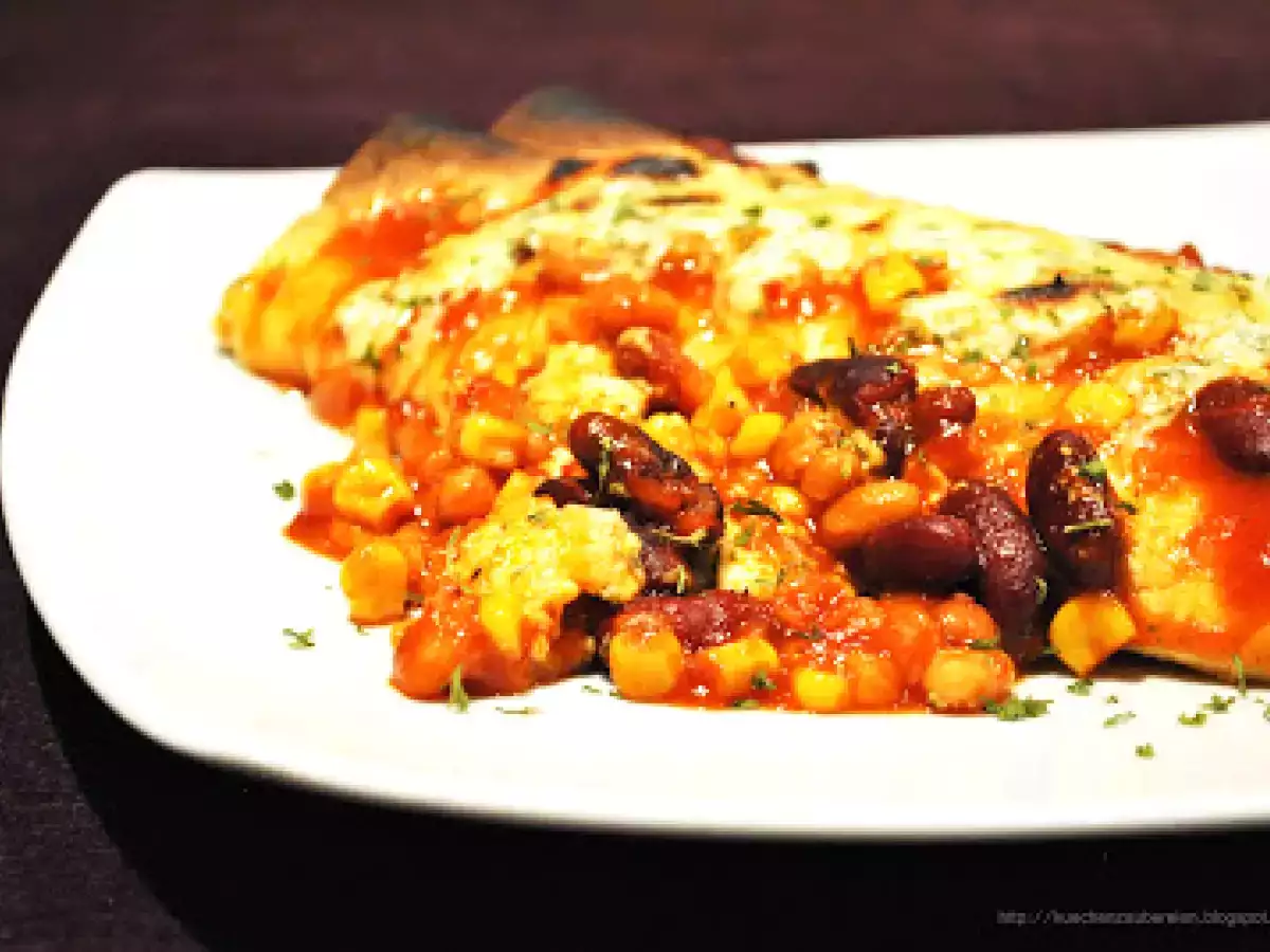 Enchiladas mit Barbecue-Bohnen