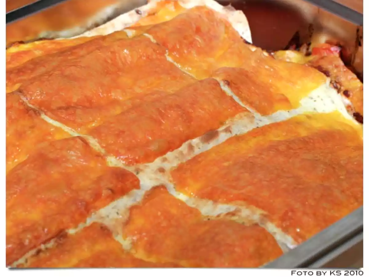 Enchiladas mit Hackfleisch und Mais