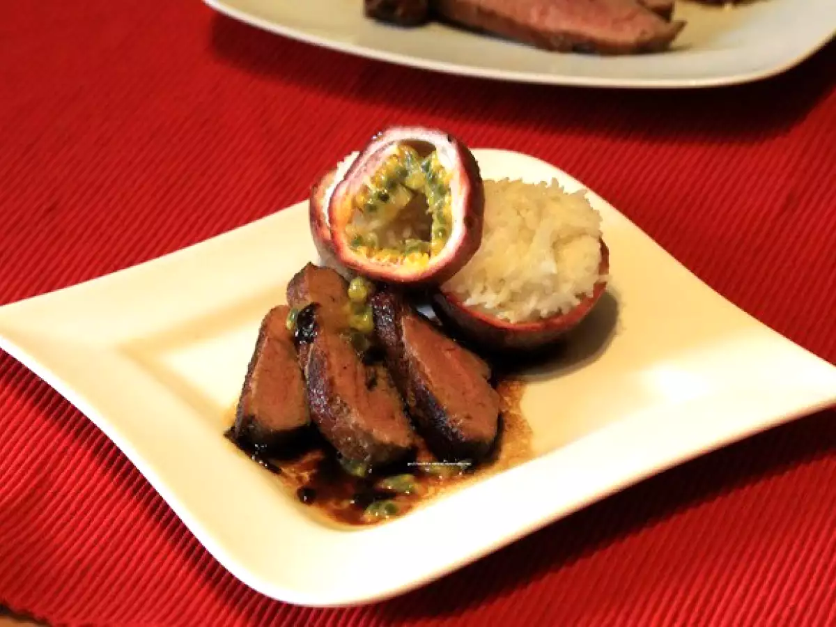 Ente mit Passionsfruchtsauce