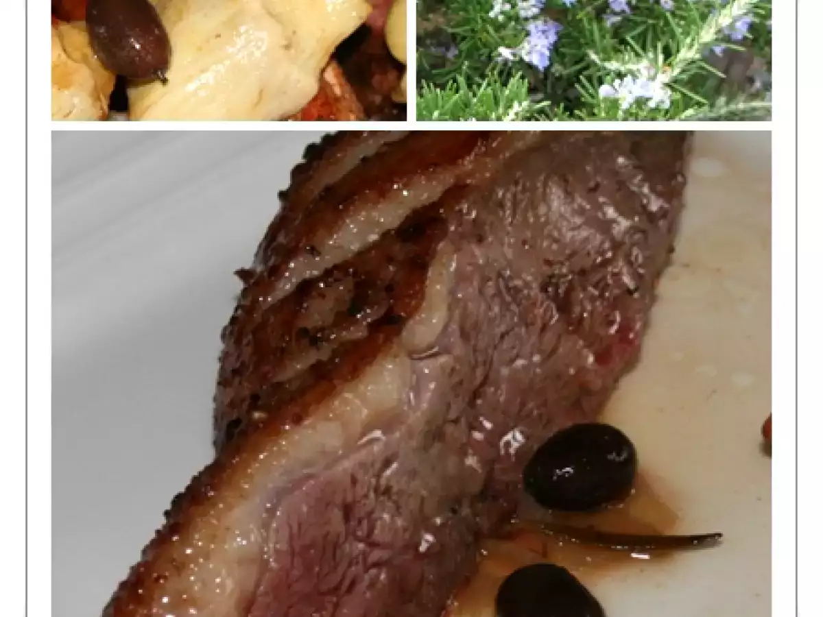 Entenfilets in Oliven-Rosemarie Sauce