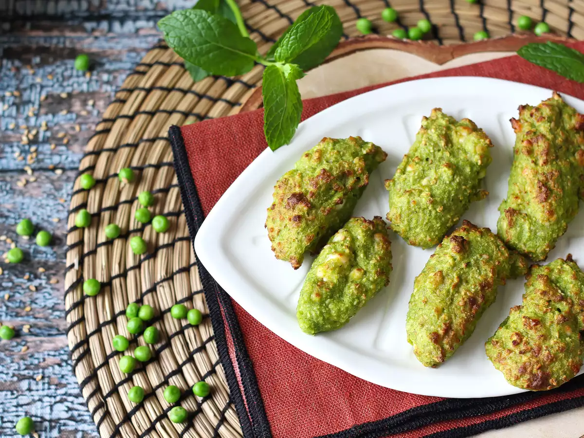 Erbsen-Feta-Bällchen aus dem Airfryer : schnell und vegetarisch - foto 5