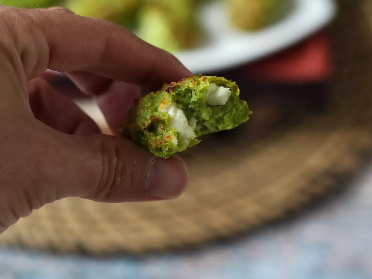 Erbsen-Feta-Bällchen aus dem Airfryer : schnell und vegetarisch - foto 6