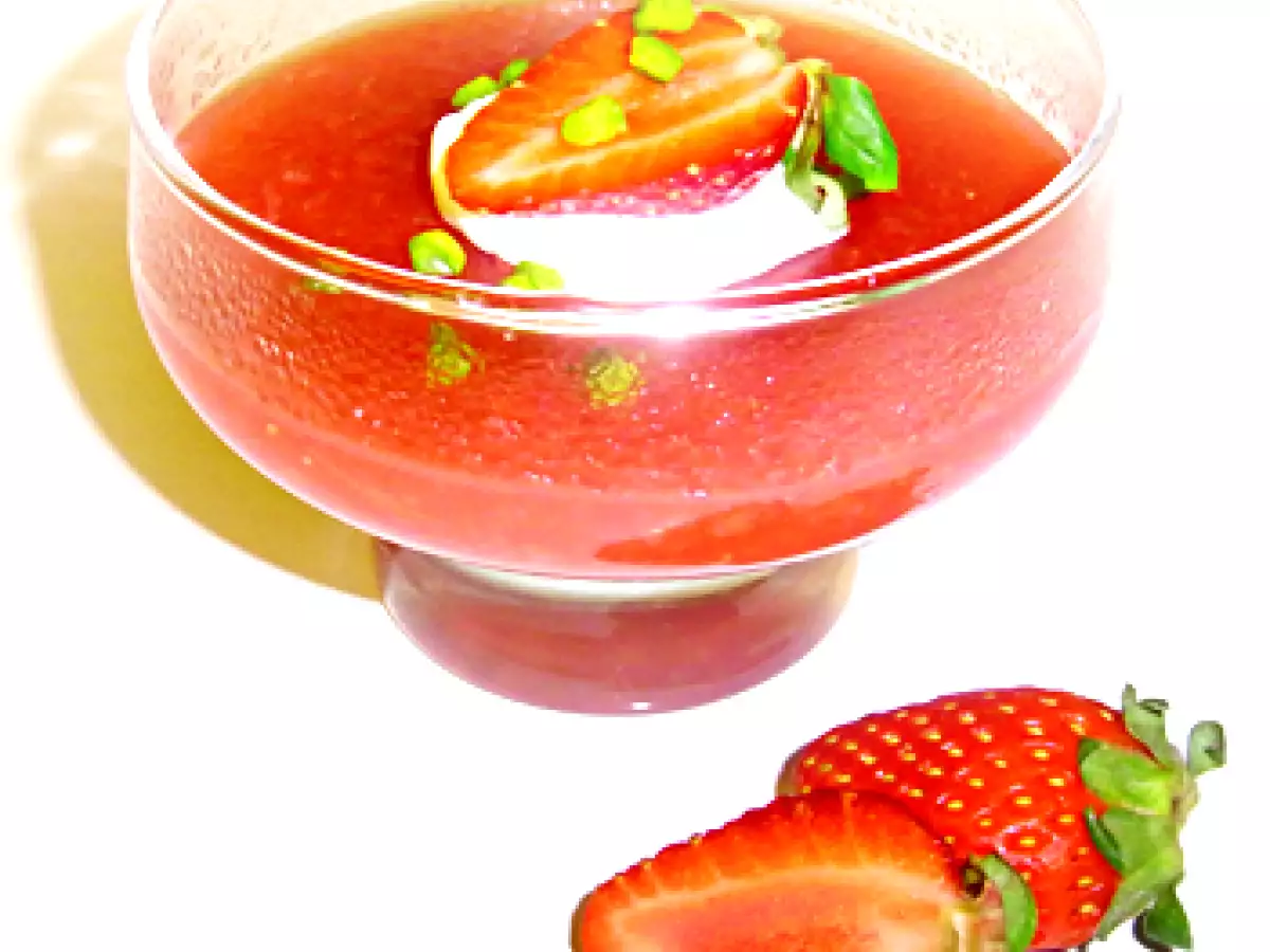 Erdbeer Kuzu Mochi Dessert