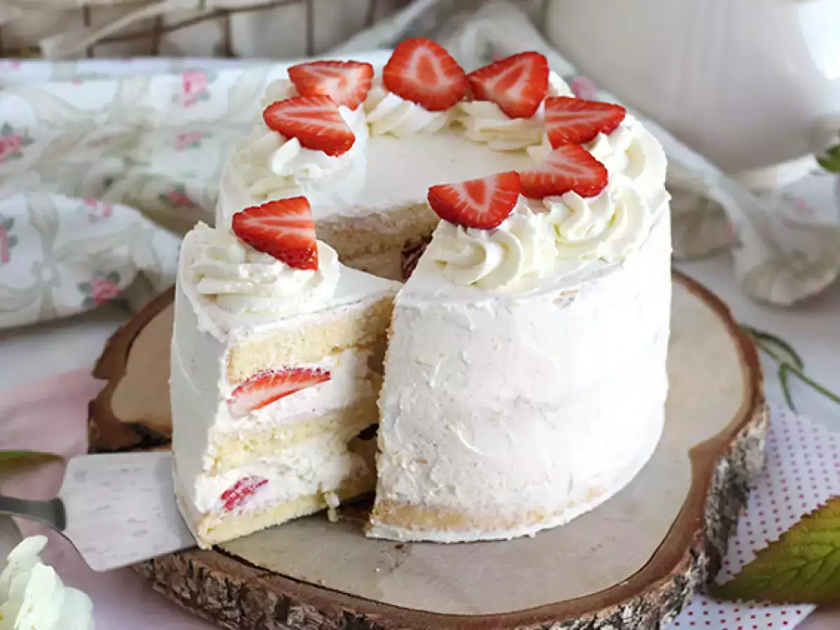Erdbeer-Mascarpone-Schichttorte