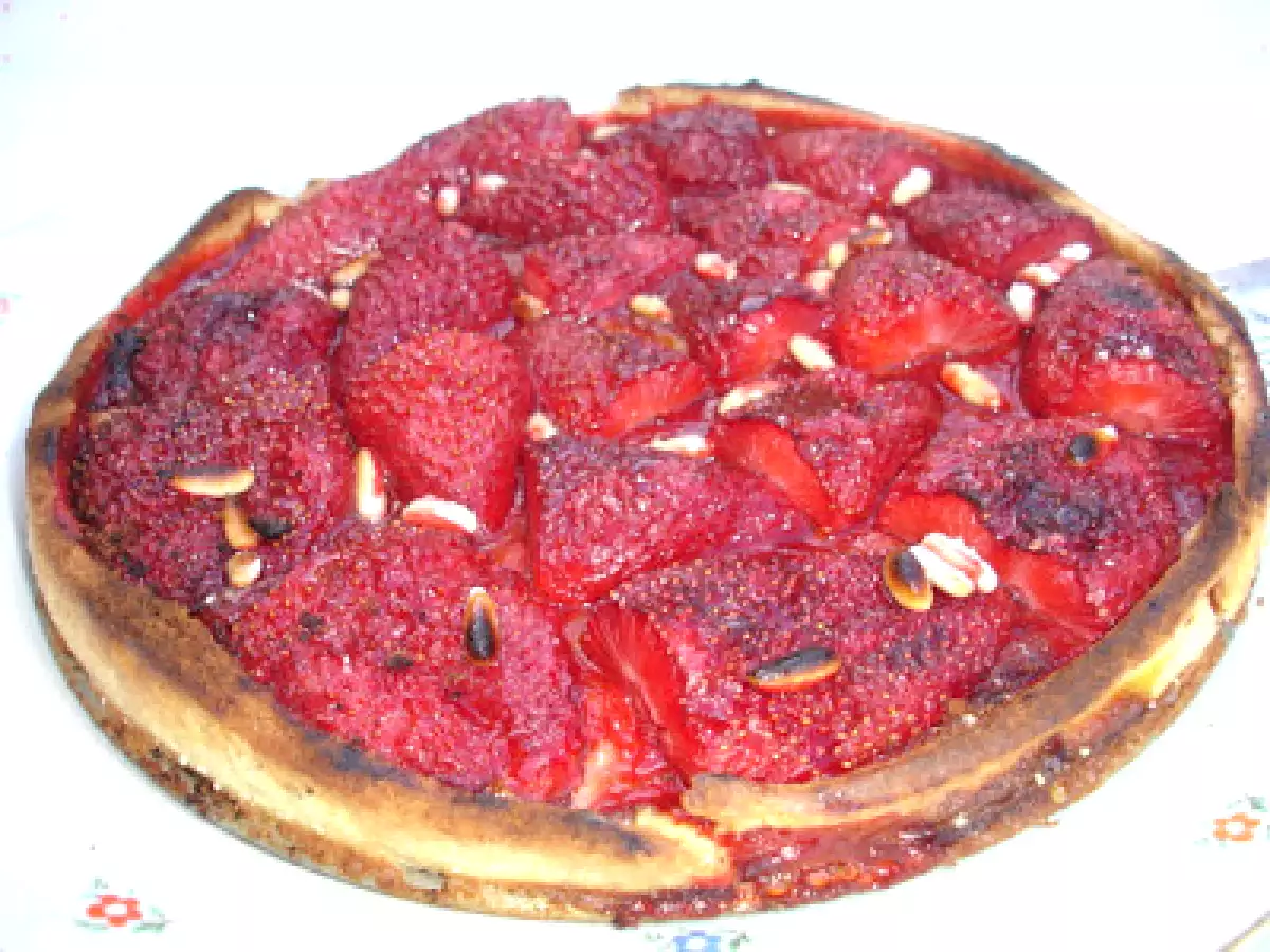 Erdbeerkuchen einmal anders mit gratinierten Erdbeeren