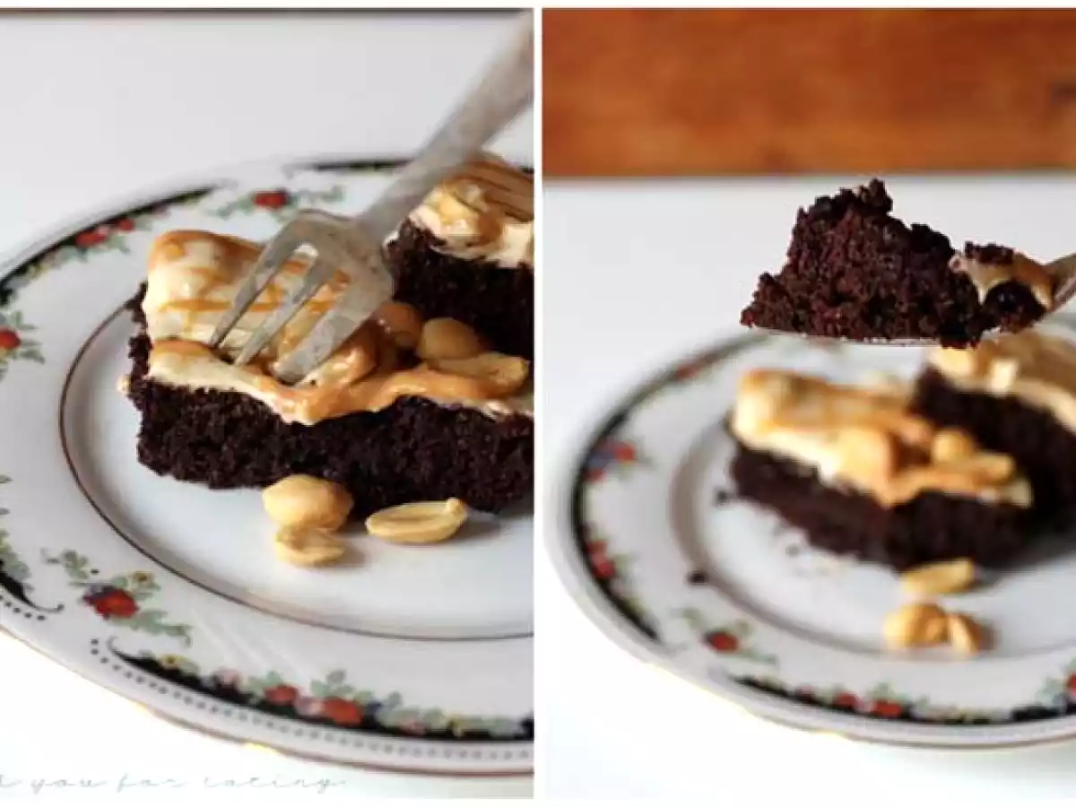 Erdnuss-Karamell-Brownies