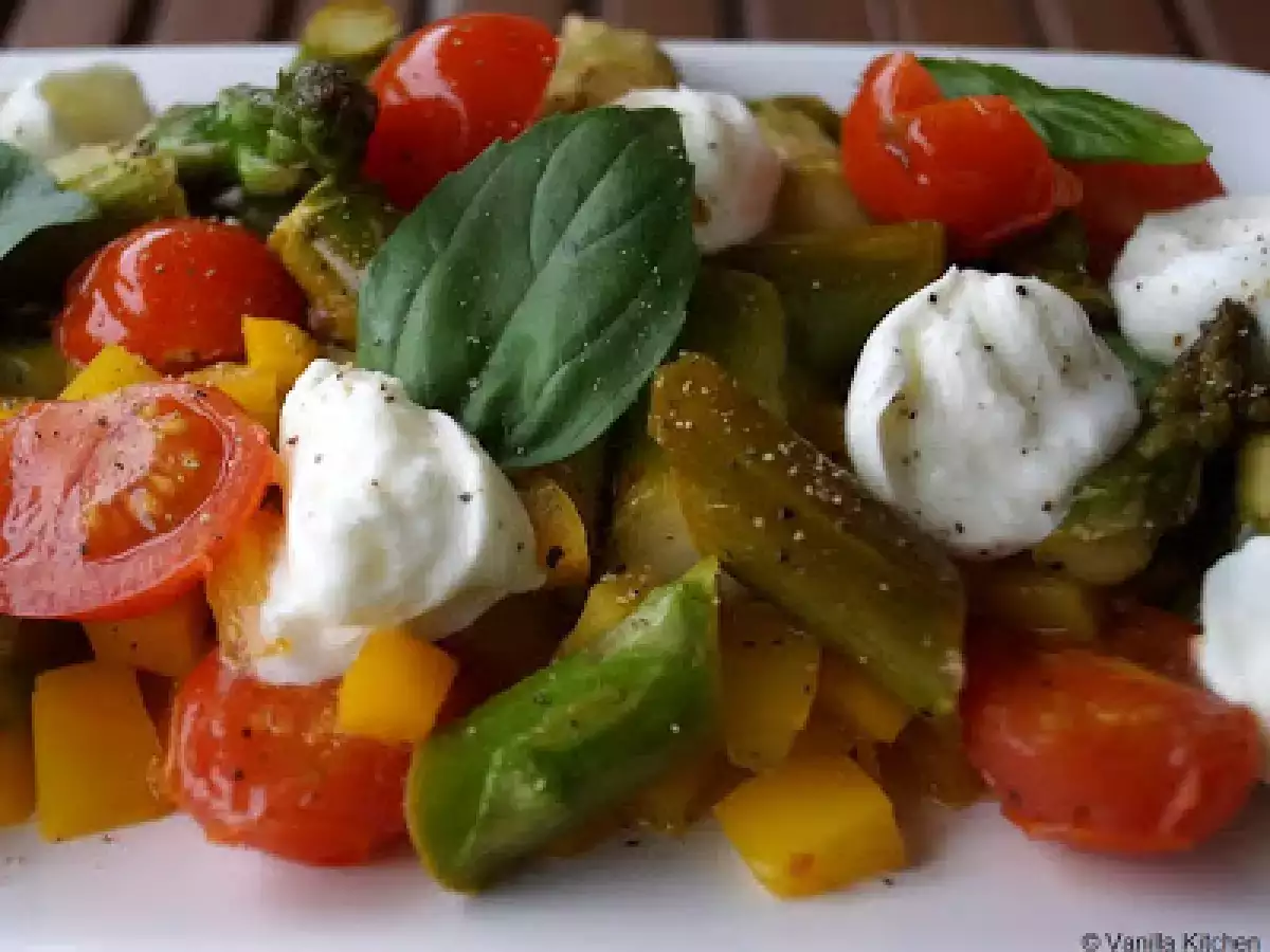 Es wird weitergespargelt: In Grün mit Büffelmozzarella