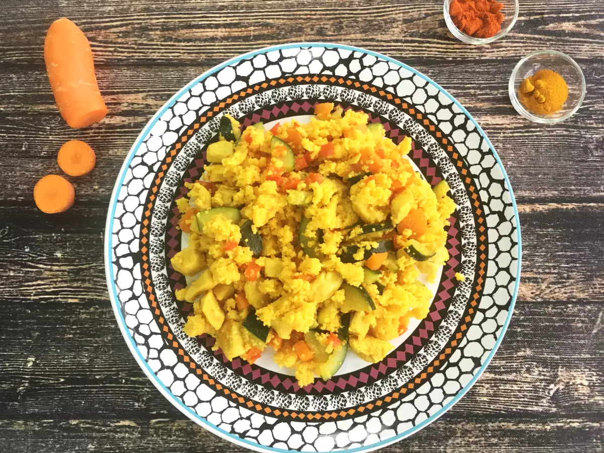 Express-Couscous mit Hähnchen und Gemüse