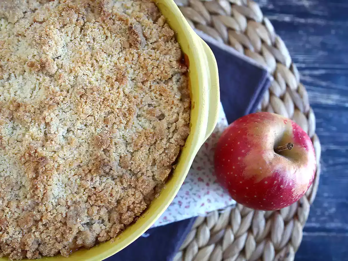 Extra knuspriger und zartschmelzender Apfel-Birnen-Crumble - foto 4