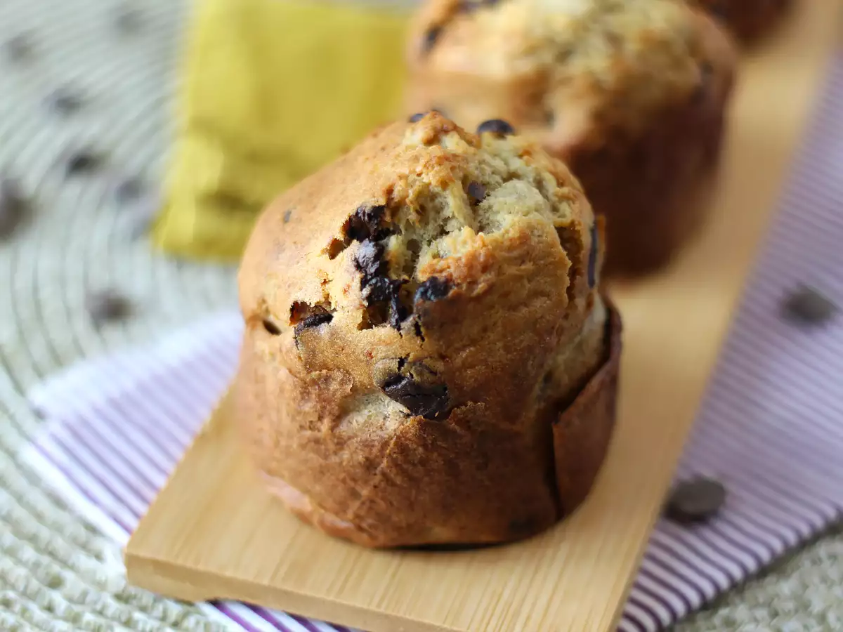 Extra leckere Bananenmuffins mit Schokostückchen - foto 3