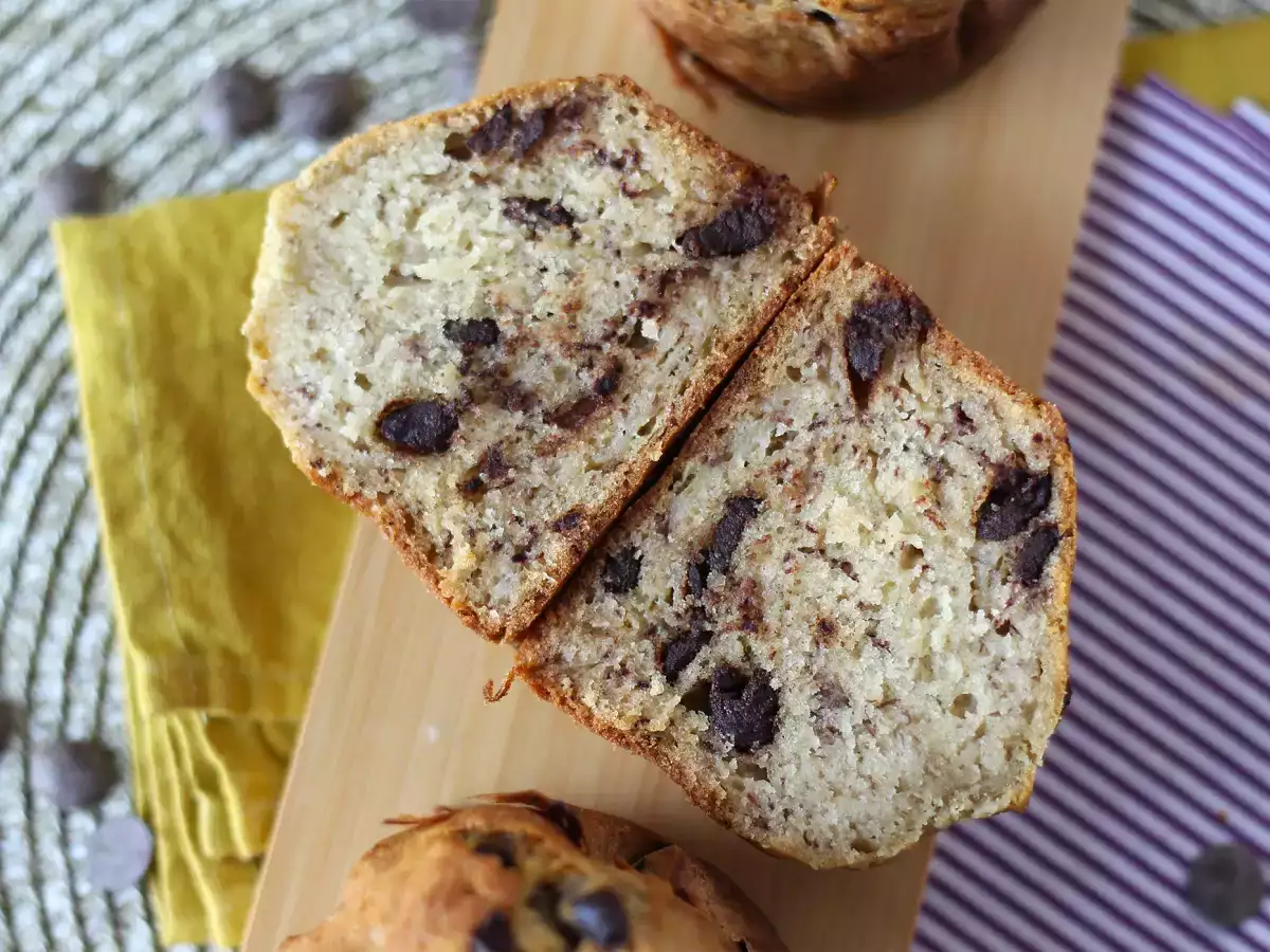 Extra leckere Bananenmuffins mit Schokostückchen - foto 8