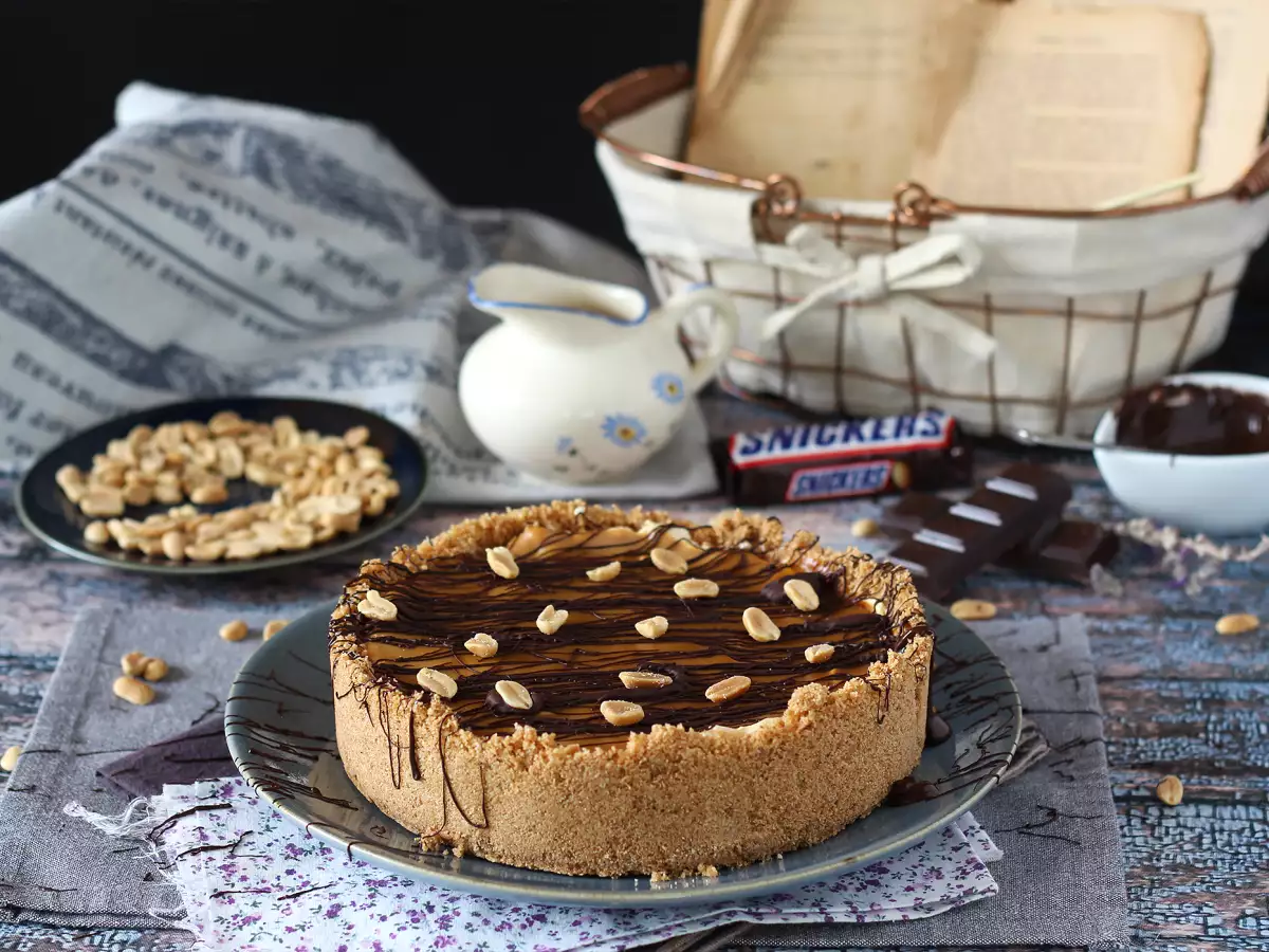 Extra leckerer Snickers-Cheesecake