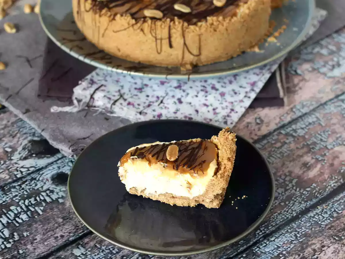 Extra leckerer Snickers Käsekuchen - foto 2