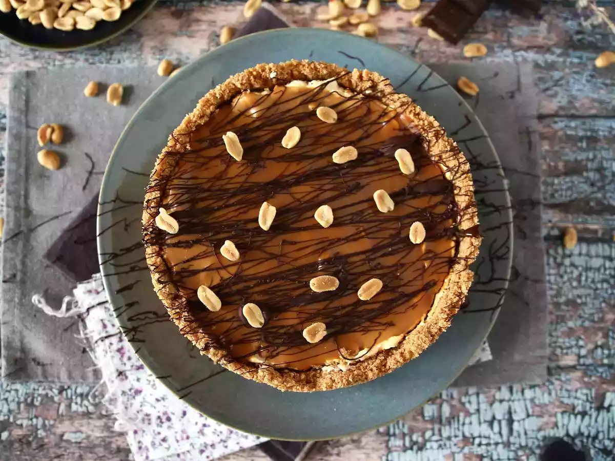 Extra leckerer Snickers Käsekuchen - foto 4