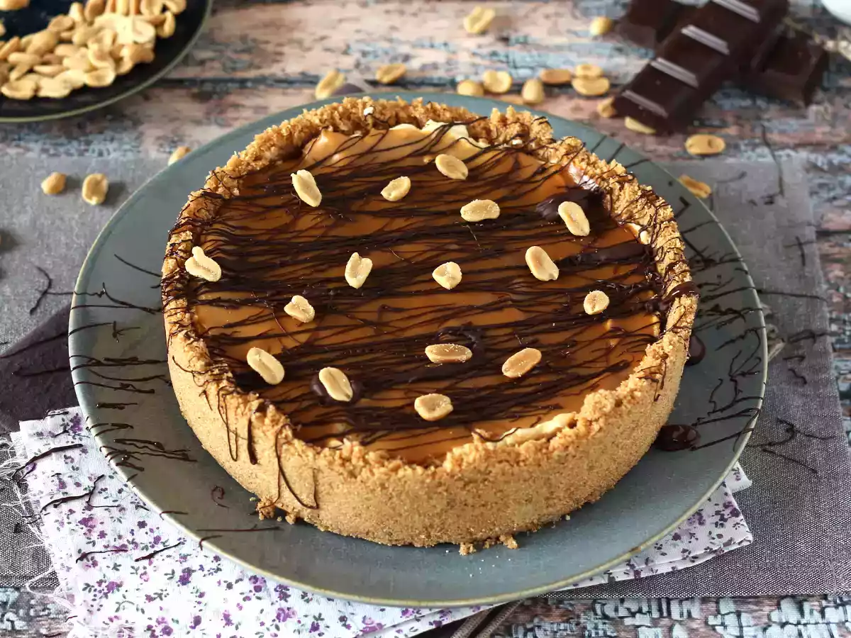 Extra leckerer Snickers Käsekuchen - foto 5