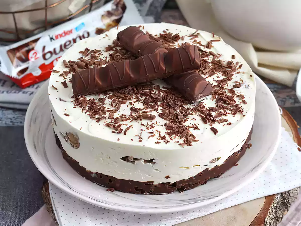 Fabelhafter Kinder Bueno No-Bake-Käsekuchen