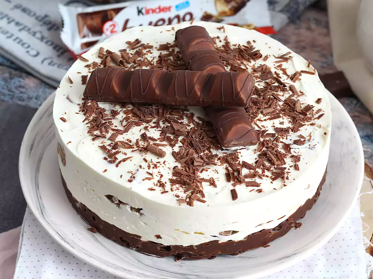 Fabelhafter Kinder Bueno No-Bake-Käsekuchen - foto 4