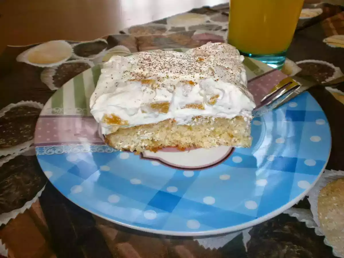 Fantaschnitten mit Pfirsichschmand