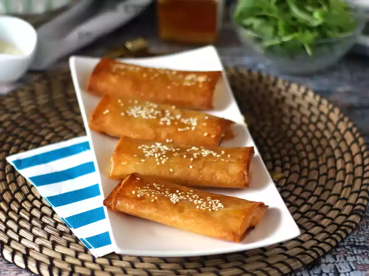 Feta Saganaki, das griechische Rezept für knusprige Feta mit Honig - foto 2