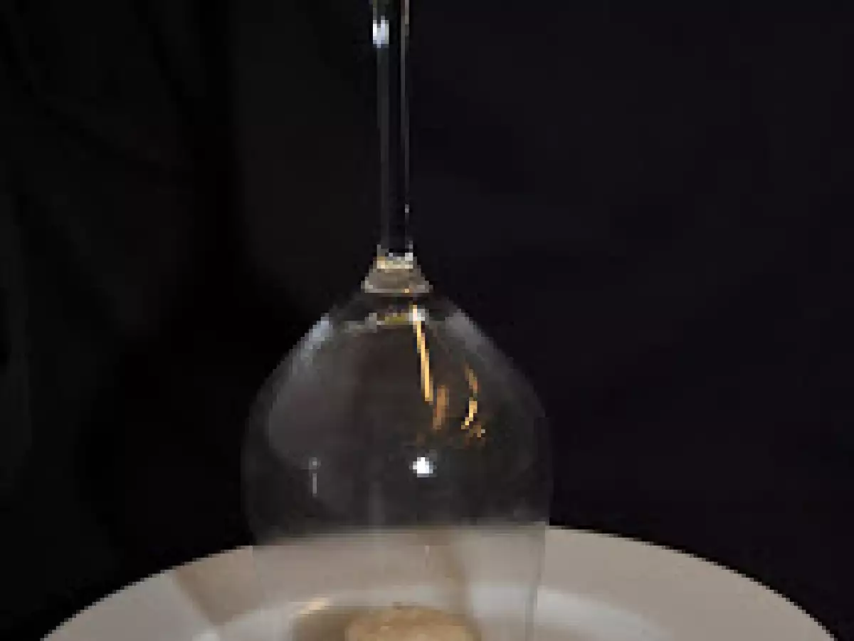 Fir smoked scallops on granny smith relish