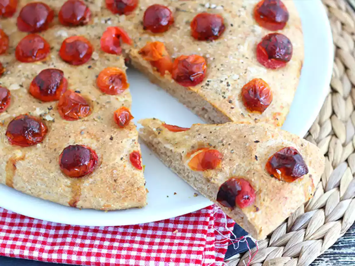 Focaccia mit Kirschtomaten - foto 4