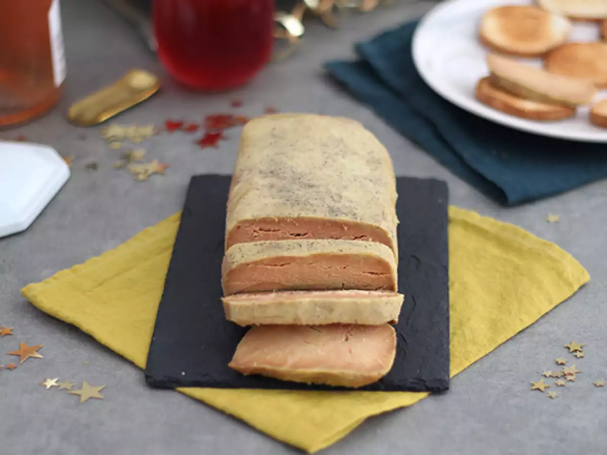 Foie gras in Salz gegart
