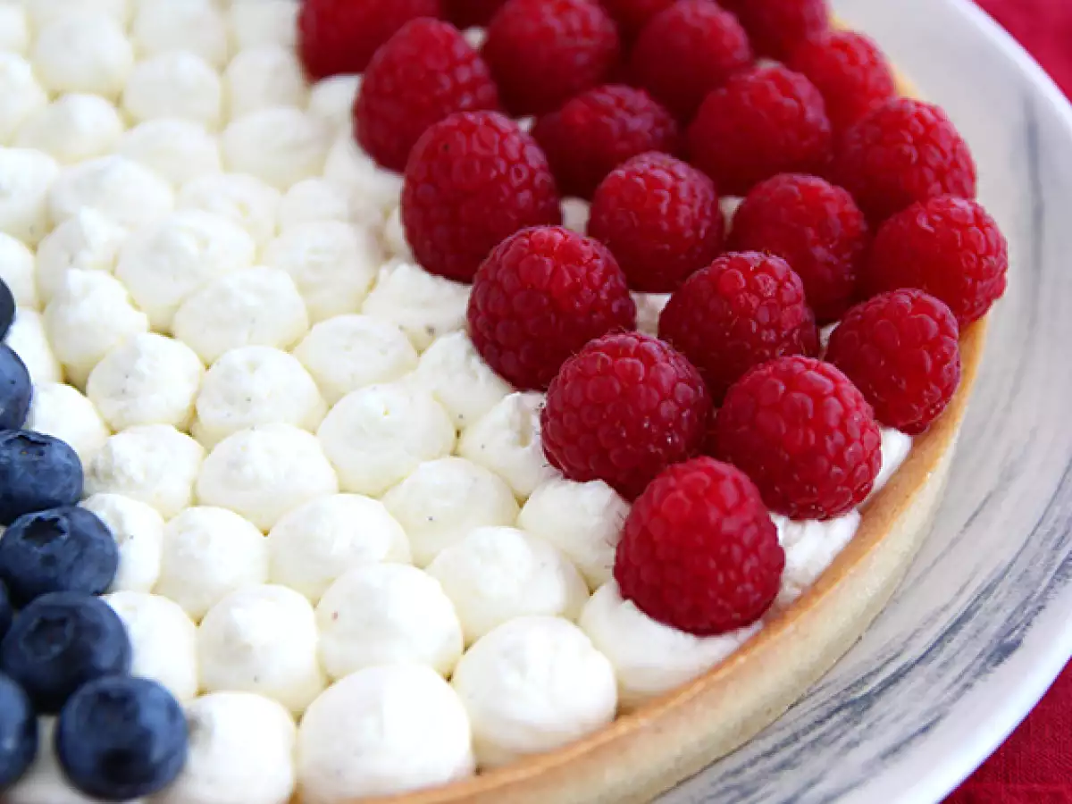 Frankreich-Tarte in Blau, Weiß und Rot - foto 3