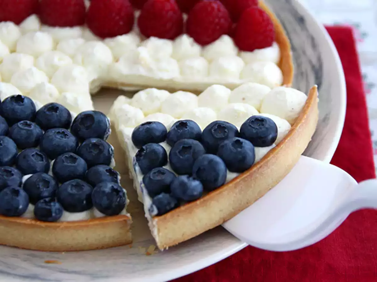 Frankreich-Tarte in Blau, Weiß und Rot - foto 4