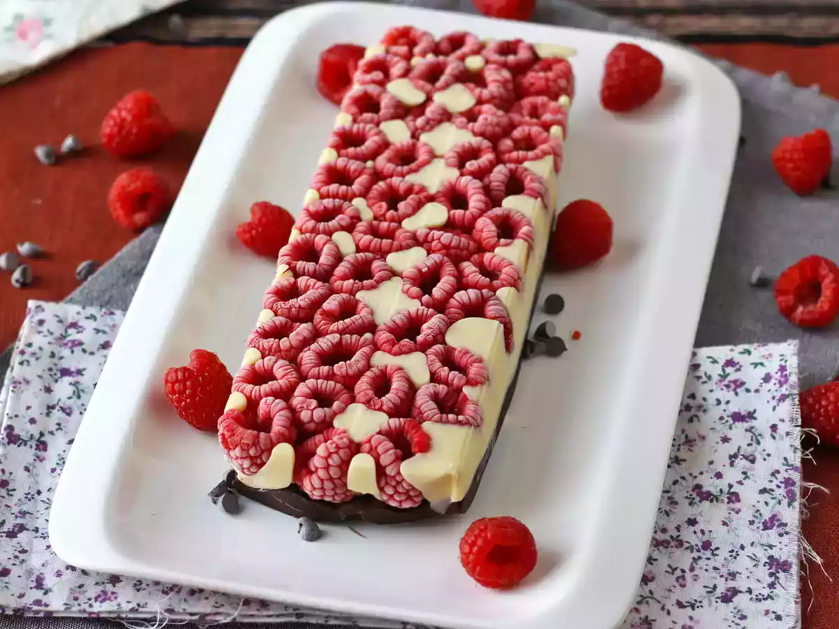 Franui-Schokoladentafel mit Himbeeren, weißer und dunkler Schokolade! - foto 4